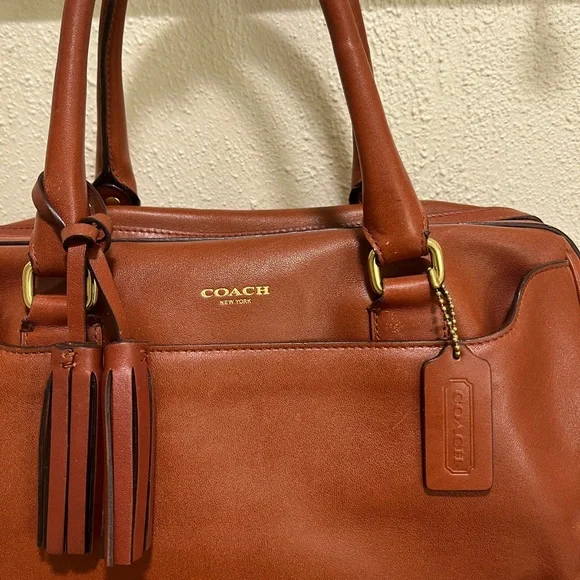 Coach Brown Legacy Haley Leather Handbag - Picture 2 of 12